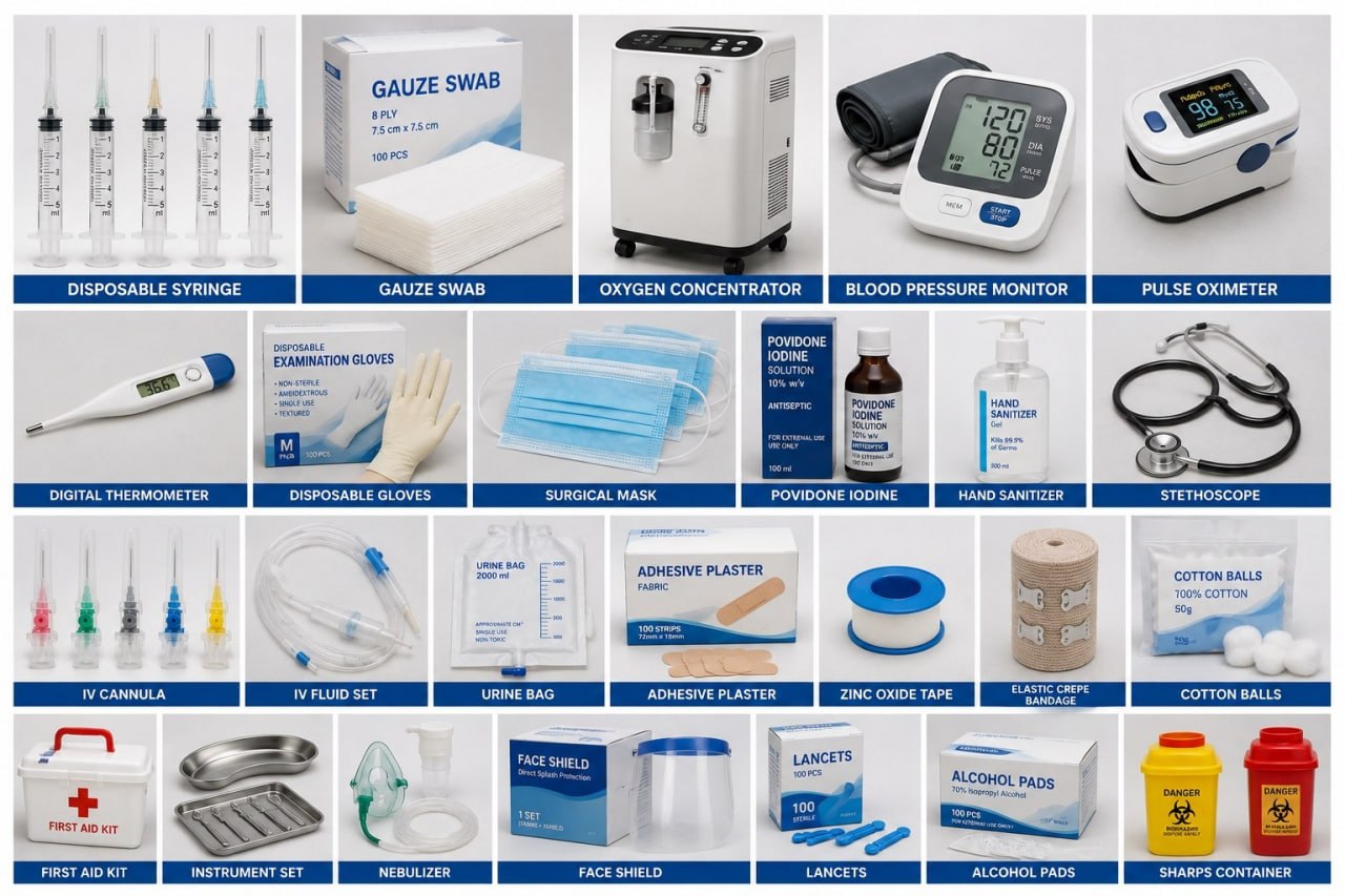 Zamba Pharma imported medical supplies and consumables catalog